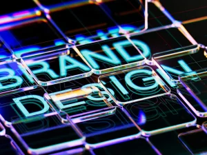 تایپوگرافی «Brand Design» روی صفحه؛ ثبت علامت تجاری در امارات پیش از پخش برند